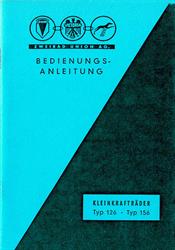 Zweirad Union Typ 126 / 156 Victoria Express DKW  Bedienungsanleitung 