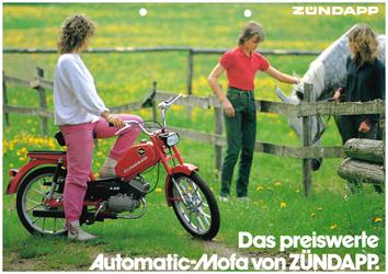 Zündapp "Das preiswerte Automatic-Mofa von Zündapp" original Prospekt A4 
