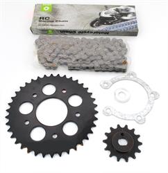 Kreidler Flory MF 12 23 Original Esjot Tuning Kettensatz 14 Ritzel 40 Kettenrad 