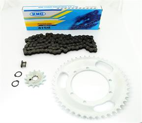 Puch Maxi S N Mofa Moped KMC ISO 9001 Tuning Kettensatz 13 Ritzel 45 Kettenrad 