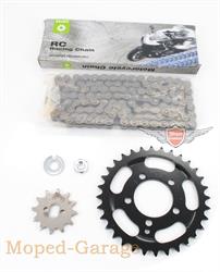 Zündapp Bergsteiger M 50 Typ 434 Moped Tuning Kettensatz Esjot  Kette 12 Ritzel 