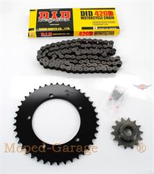 Hercules Ultra 80 AC Chopper Mokick Kettensatz Kettenrad Ritzel Kette DID Esjot 