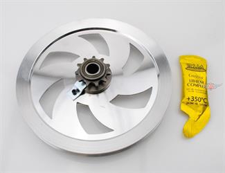 Peugeot 103 Mofa Moped Aluminium Riemenscheibe Elipse Tuning 11er Ritzel 