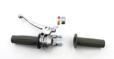 Zündapp Bergsteiger ZR ZD ZL nur 3 Gang Schaltgriff Silber Grau Nicht Vollständig 