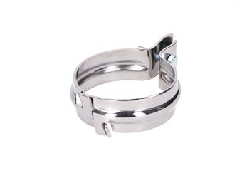 Auspuffschelle hinten Chrom 2-teilig (breite Ausführung) für für Simson S50, S51 