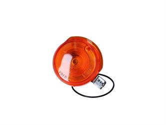 Blinker vorn 80mm orange, Endkappe Chrom für Simson S50, S51, S70, SR50, SR80 