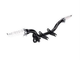 Fußrastenträger schwarz Halteplatte Seitenständer und klappbare Fußrasten für Si 