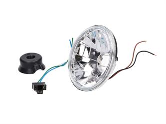 Scheinwerfereinsatz rund Klarglas 12V H4 / HS1 Halogen mit Standlicht für Simson 