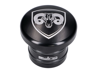 Tankdeckel 66Heroes Aluminium schwarz, rund, Metall-Tank für Piaggio Ciao, Bravo 