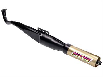 Auspuff Jamarcol Fuego schwarz / gold für Puch Maxi 