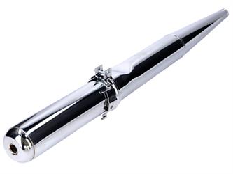 Auspuff Chrom 28mm mit Prallblech für Simson S51 Enduro, S70 Enduro 