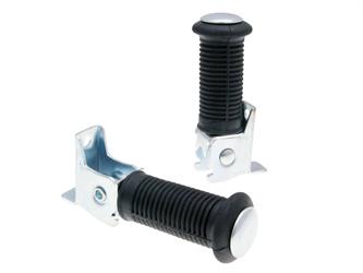 Fußrasten Satz Sozius für Simson S50, S51, S53, S70, S80, S83, Schwalbe 