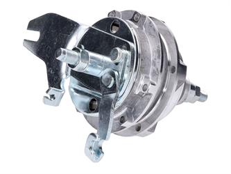 Radnabe komplett mit Bremsankerplatte und Achse hinten für Puch Maxi, X30 mit Gu 